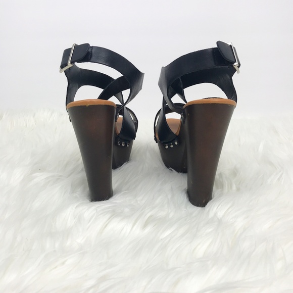 Breckelle's Renee Chunky High Heel Platform Sandle - Picture 3 of 8